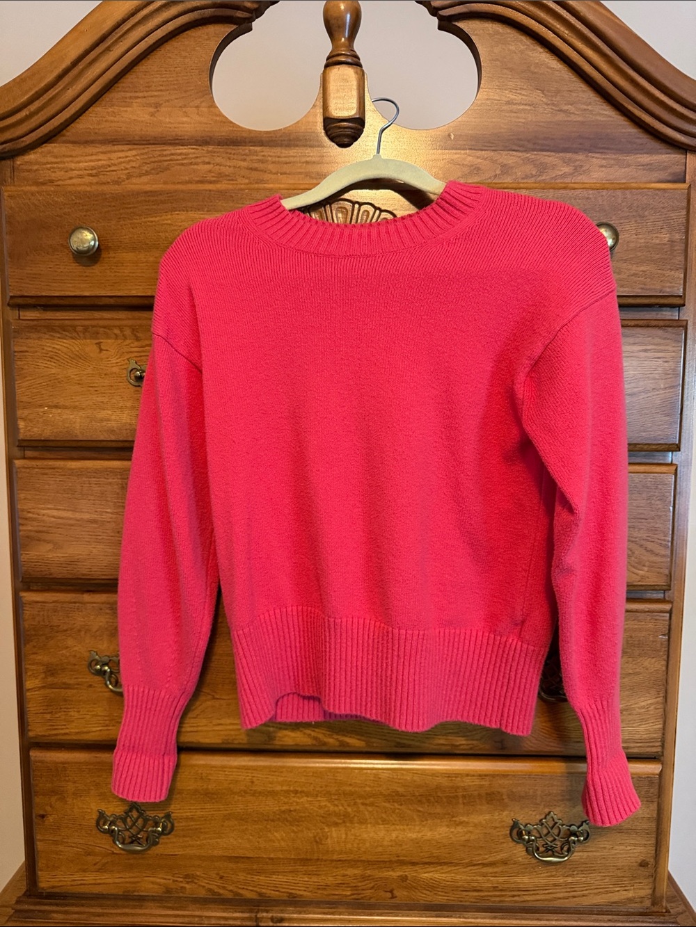 Banana Republic Women's Crewneck Sweater in Hot Pink